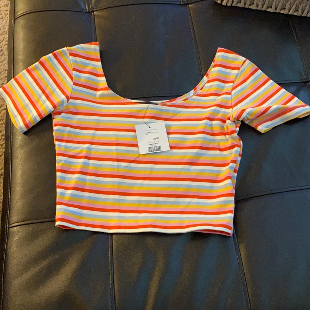 Striped crop top